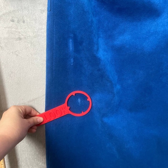 Vintage 70s Ultrasuede Blue Maxi Coat Dress Long Duster Medium Statement Winter - Picture 6 of 12